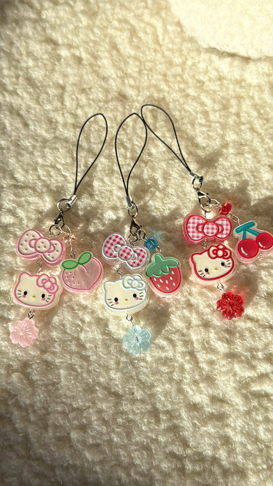 Sanrio Hello Kitty ₍ᐢ.  ̫.ᐢ₎ Sakura ♥︎ Keychain
