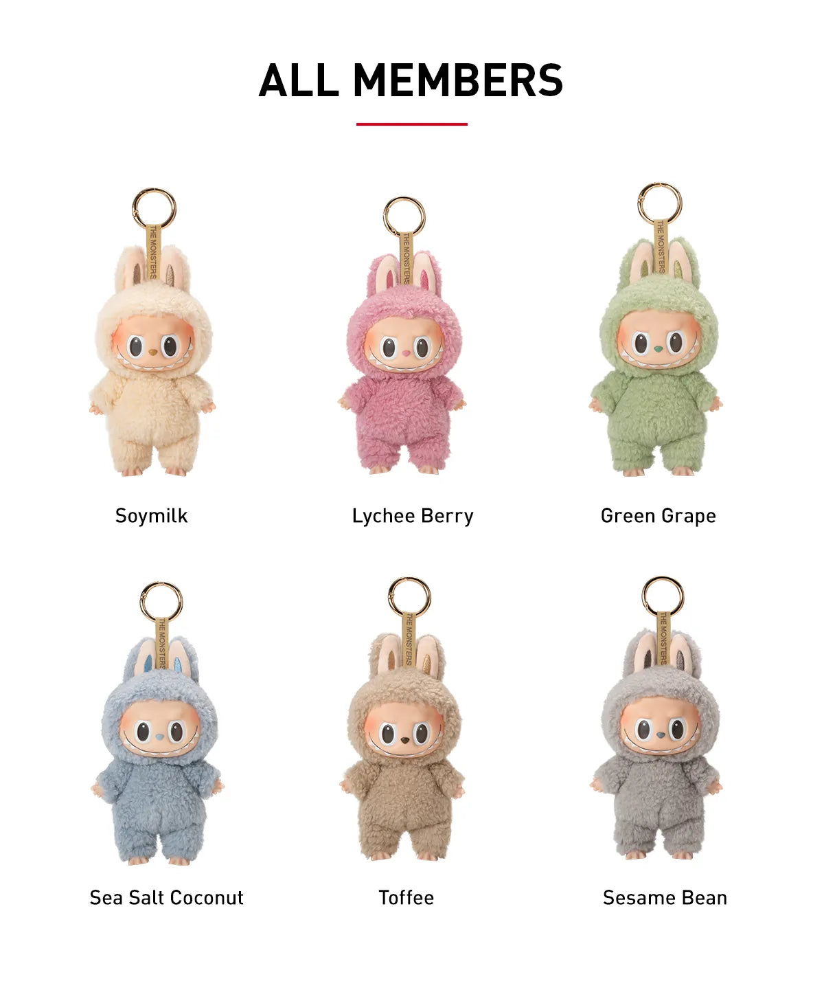 LABUBU THE MONSTERS Exciting Macaron Series-Vinyl Plush Pendant