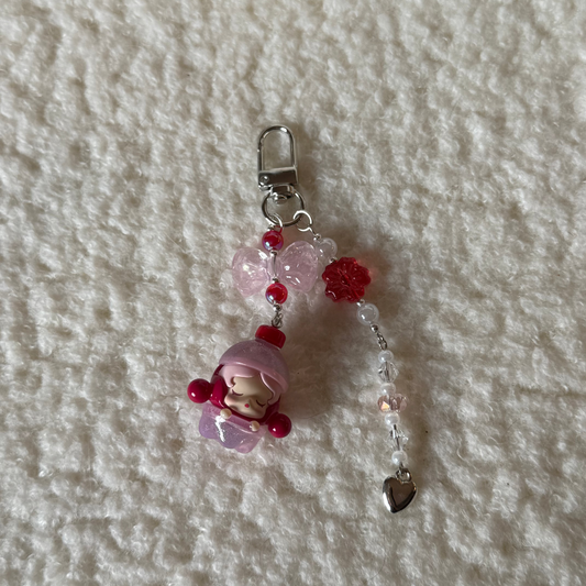 Skull Panda Popbean Keychain