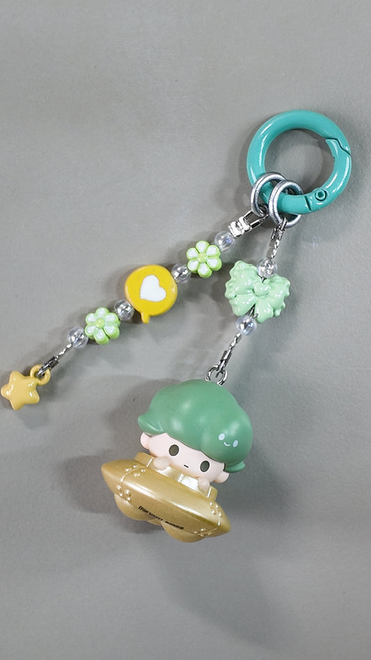 Dimoo UFO Popbean Keychain